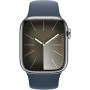 Apple Watch Series 9 (GPS + Cellular) - Caja de Acero Inoxidable en Oro de 45 mm - Correa Deportiva Color Arcilla - Talla S/M