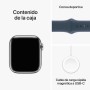 Apple Watch Series 9 (GPS + Cellular) - Caja de Acero Inoxidable en Oro de 45 mm - Correa Deportiva Color Arcilla - Talla S/M