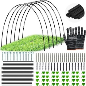 YlYADl Arcos para Invernadero,30 Piezas Garden Tunnel,Aros De Invernadero para Cultivar Túneles,Neumáticos de Invernadero,Aros