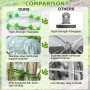 YlYADl Arcos para Invernadero,30 Piezas Garden Tunnel,Aros De Invernadero para Cultivar Túneles,Neumáticos de Invernadero,Aros