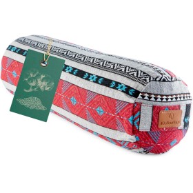 DoYourYoga Bolster Yoga Rodillo »Krishna« para Yin Yoga 68 x 22 cm - Relleno de espelta orgánica - Cubierta en Coton Lavable -