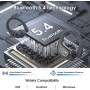 Auriculares Inalámbricos Deportivos, Auriculares Bluetooth 5.4 con HD Micrófono, 75H de Reproducción con Cancelacion Ruido ENC,