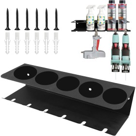 WIYETY Soporte para botellas de spray, estante de pared, soporte para latas de aerosol, estante de almacenamiento, soporte para