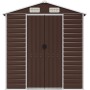 Willood Caseta de jardín Acero galvanizado marrón Claro 191x215x198 cm