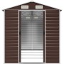 Willood Caseta de jardín Acero galvanizado marrón Claro 191x215x198 cm