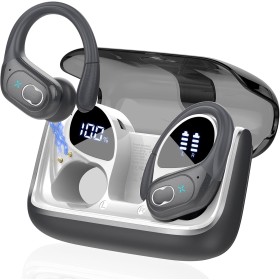 STECEi Auriculares Inalámbricos Deportivos, Auriculares Bluetooth 5.4 con HD Micrófono, 75H de Reproducción con Cancelacion