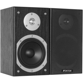 Fenton SHFB55B - Altavoces de estantería Hi-Fi o Home Cinema, woofer de 5", Tweeter de 1", 140w máximos de Salida, impedancia 6