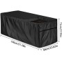Penlimly Funda para Arcón Exterior Impermeable, Anti-UV Funda Protectora para Baúl de Almacenamiento Exterior Caja de Almacenaje