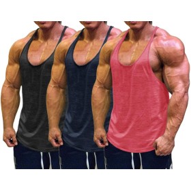 Muscle Cmdr Camiseta sin Mangas de Entrenamiento para Hombre,Camisetas de Tirantes Tombre Gym,Camiseta de Fitness con Espalda en