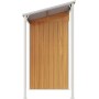Willood Cobertizo jardín tejado Alargado Acero marrón 277x110,5x181 cm