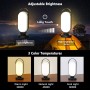 bravzurg Luz Camping Recargable, 5000mAh Lampara Solar Camping, Accesorios Camping, Plegables Portatil Impermeables, Linterna