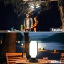 bravzurg Luz Camping Recargable, 5000mAh Lampara Solar Camping, Accesorios Camping, Plegables Portatil Impermeables, Linterna