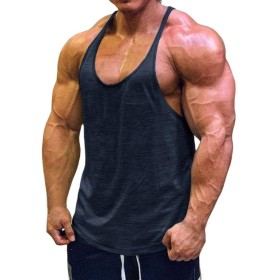 Muscle Cmdr Camiseta sin Mangas de Entrenamiento para Hombre,Camisetas de Tirantes Tombre Gym,Camiseta de Fitness con Espalda en