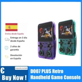 Consola de juegos portátil Retro D007 PLUS, emulador de juegos para PS