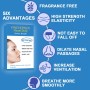 FINEVERNEK 60 Pcs Anti Snoring Nasal Strips, Sports Nasal Strips, Anti Snoring Nose Strips for Better Breathing When Sleeping