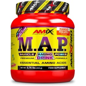AMIX - Aminoácido en Polvo Muscle Amino Power - Suplemento Alimenticio que Aumenta la Fuerza y la Resistencia Muscular - Sabor