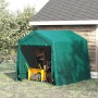 Outsunny Carpa de Jardín Exterior para Herramientas Bicicletas 2,8x2,4x2,4 m Cobertizo Exterior con 2 Puertas con Cremallera