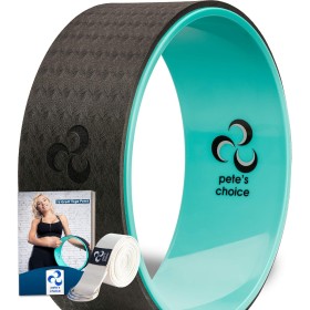 Rueda de Yoga Dharma – Incluye eBook y Correa de Yoga I Accesorio de Yoga de Gran Comodidad y Durabilidad I Rueda de Equilibrio
