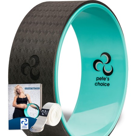 Rueda de Yoga Dharma – Incluye eBook y Correa de Yoga I Accesorio de Yoga de Gran Comodidad y Durabilidad I Rueda de Equilibrio