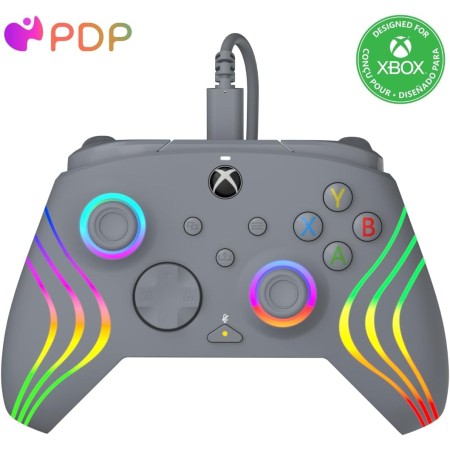 PDP Mando con cable Afterglow para Xbox y Series X/S Azul (Prismatic)