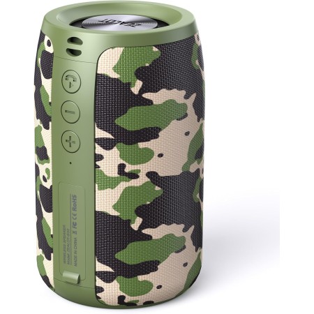 ZEALOT Altavoz Portátil Bluetooth Potente S32 Negro con Tarjeta USB/TF/AUX Exterior, Apoya Reproducción de Música 12H, Bluetooth