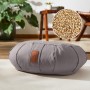 DoYourYoga Cojín de Media Luna Zafu Ganesh, Funda Lavable 100% algodón, 45 x 30 x 14 cm, cojín de meditación/Sentado/Rondo para