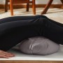 DoYourYoga Cojín de Media Luna Zafu Ganesh, Funda Lavable 100% algodón, 45 x 30 x 14 cm, cojín de meditación/Sentado/Rondo para