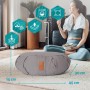 DoYourYoga Cojín de Media Luna Zafu Ganesh, Funda Lavable 100% algodón, 45 x 30 x 14 cm, cojín de meditación/Sentado/Rondo para