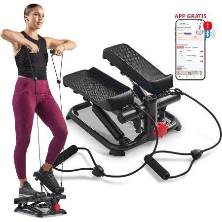 Sunny Health & Fitness Mini Steppers para Ejercicio, Escalones de Bajo Impacto, Equipo de Cardio de Cuerpo Completo, con