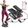 Sunny Health & Fitness Mini Steppers para Ejercicio, Escalones de Bajo Impacto, Equipo de Cardio de Cuerpo Completo, con