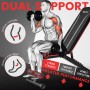 PASYOU Banco de Pesas Musculación, Banco Abdominales Plegable 7 en 1, Banco Pesas Ajustable adecuado para el hogar y el