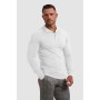 Muscle Cmdr-Camiseta de Manga Larga/Corto Hombre Stretch Slim Fit tee V Cuello Camiseta Interior para Hombre