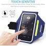 Sports Armband for Running with Airpods Holder, Adjustable Running Mobile Armband, Mobile Running Holder for iPhone 15 14 13 12