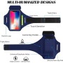 Sports Armband for Running with Airpods Holder, Adjustable Running Mobile Armband, Mobile Running Holder for iPhone 15 14 13 12