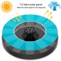 AISITIN Fuente Solar Jardin Exterior, Fuente Solar Flotante Bomba con 6 Boquillas para Baño de Pájaros, Estanque Acuario y