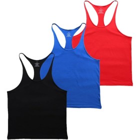 Muscle Alive Hombre Camisetas de Tirantes Entrenamiento Hombre Fitness Deportivo Gimnasio Tops Camisetas T-Shirts Chaleco