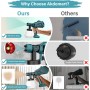 Akdomart AK17 Pistola Pintura, 700W HVLP Pistola de Pintura Electrica, Pistolas para Pinturas de Flujo Ajustable de 1200 ml para