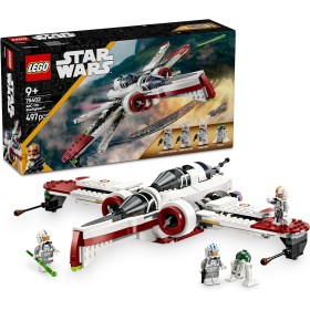 LEGO Star Wars 75402 Caza Estelar ARC-170 de Juguete con 4 Minifiguras Inc. Pilotos Clon y Droide R4-P44, Regalo de Cumpleaños