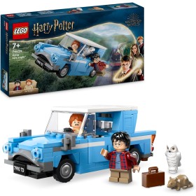 LEGO Harry Potter Ford Anglia Volador de Juguete de Fantasía, Juego de Aventuras con Coche de la Familia Weasley, Regalo para