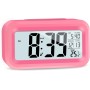 JOPHEK LCD Despertador Digital, Inteligente Reloj Despertador Digital con Repetición de Datos de Temperatura, Reloj de Mesa de