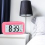 JOPHEK LCD Despertador Digital, Inteligente Reloj Despertador Digital con Repetición de Datos de Temperatura, Reloj de Mesa de