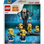 LEGO GRU 4: Mi Villano Favorito Modelo de GRU y los Minions, Juguete de Construcción con Personajes de la Película y Ukelele,