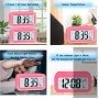 JOPHEK LCD Despertador Digital, Inteligente Reloj Despertador Digital con Repetición de Datos de Temperatura, Reloj de Mesa de