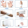 ANAMPION 4 x White Sports Tape, Sports Adhesive Tape 3.8 cm x 10 m, Self-adhesive Tape with Extra Strong Adhesive Strength,