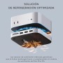 SATECHI Mac Mini M4 Hub con Soporte, Carcasa SSD NVMe, Mac Mini M4 Dock en Aluminio, 2 USB-A 3.2 10 Gbps, 1 USB-A 480 Mbps,