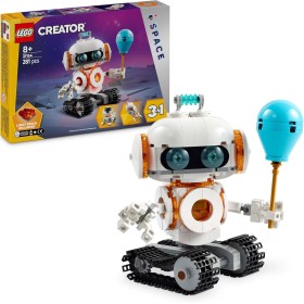 LEGO Creator 3 en 1 Robot Espacial Transformable en Maqueta de Cohete de Juguete y Figura de Perro, Juego de Ciencia, Regalo