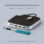 SATECHI Mac Mini M4 Hub con Soporte, Carcasa SSD NVMe, Mac Mini M4 Dock en Aluminio, 2 USB-A 3.2 10 Gbps, 1 USB-A 480 Mbps,