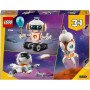 LEGO Creator 3 en 1 Robot Espacial Transformable en Maqueta de Cohete de Juguete y Figura de Perro, Juego de Ciencia, Regalo