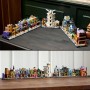 LEGO Harry Potter Tiendas Mágicas del Callejón Diagon Maqueta para Adultos y 12 Micro Figuras de Colección, Autobús Noctámbulo,