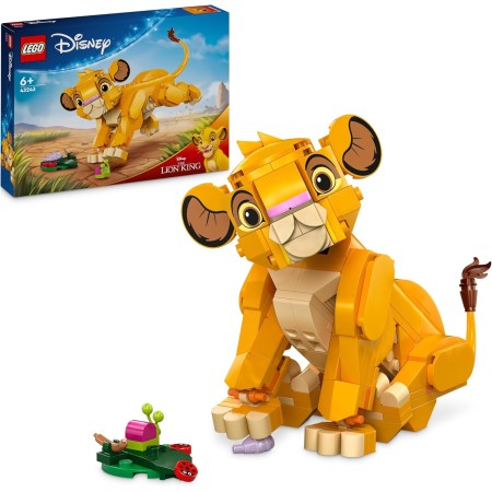 LEGO | Disney El Rey León: Simba Cachorro Juguete Infantil de Construcción, Idea de Regalo para Niñas y Niños de 6 Años o Más,
